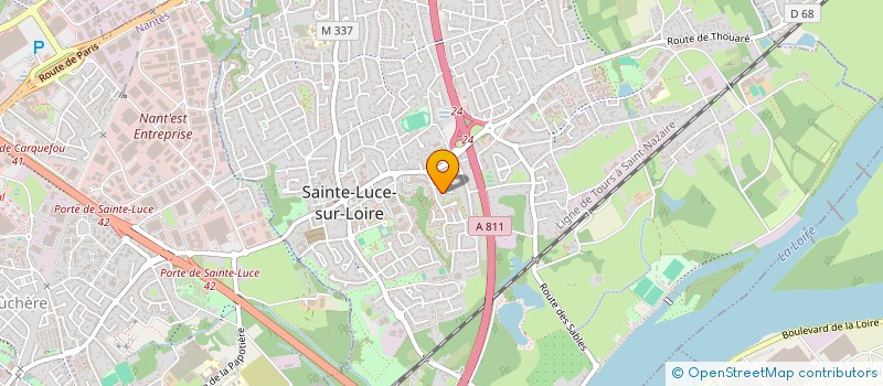 localisation de l'entreprise MADAME SABRINA PAUVERT  SAINTE-LUCE-SUR-LOIRE