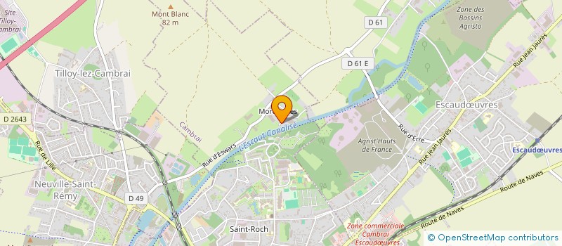 localisation de l'entreprise MADAME SABRINA PAVAUX  CAMBRAI