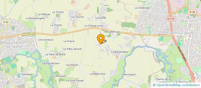 localisation de l'entreprise MADAME SABRINA PEDRON  NOYAL-CHATILLON-SUR-SEICHE