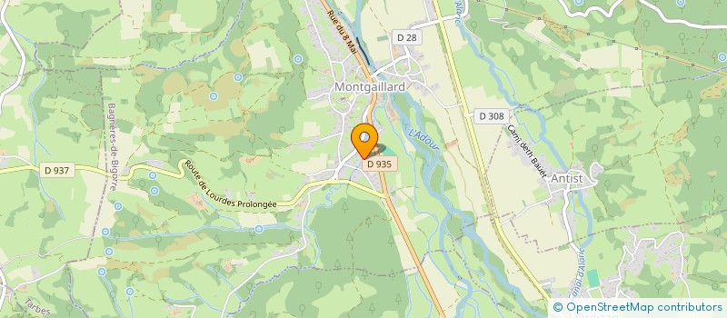 localisation de l'entreprise MADAME SABRINA PELAY  MONTGAILLARD