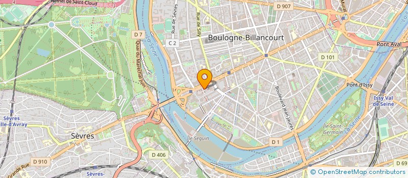 localisation de l'entreprise MADAME SABRINA PEREZ à BOULOGNE-BILLANCOURT