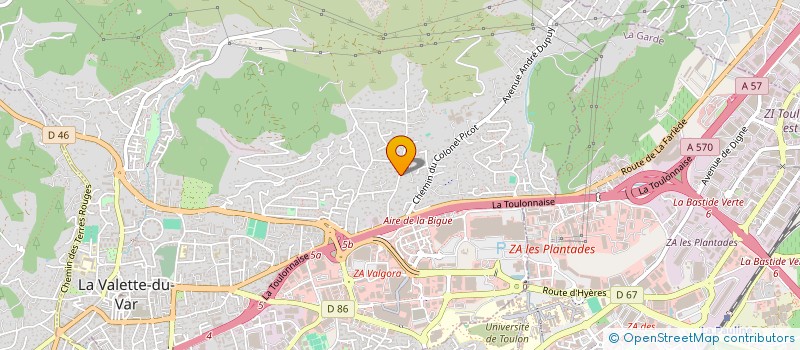 localisation de l'entreprise MADAME SABRINA PEREZ  LA VALETTE-DU-VAR