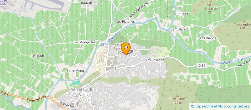 localisation de l'entreprise MADAME SABRINA PERRET à PIERREFEU-DU-VAR