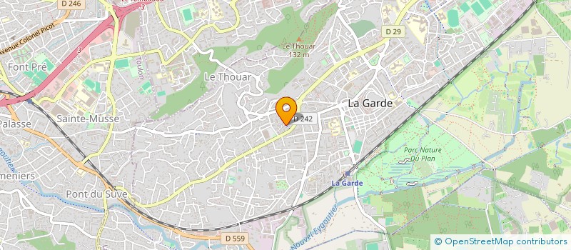 localisation de l'entreprise MADAME SABRINA PERUZZI  LA GARDE