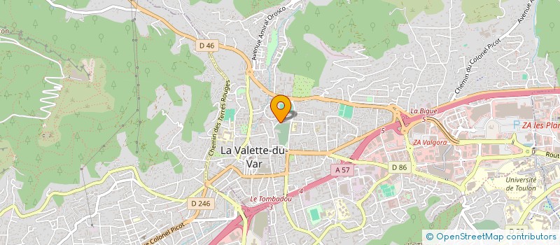 localisation de l'entreprise MADAME SABRINA PETON à LA VALETTE-DU-VAR