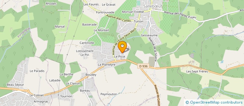 localisation de l'entreprise MADAME SABRINA PION  SALLEBUF