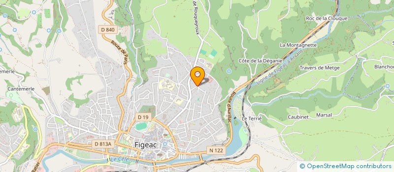 localisation de l'entreprise MADAME SABRINA PIONTKOWSKI  FIGEAC