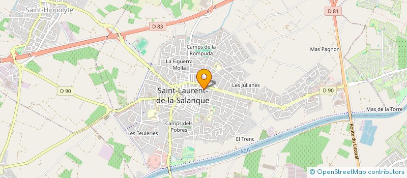 localisation de l'entreprise MADAME SABRINA PITTANA  SAINT-LAURENT-DE-LA-SALANQUE