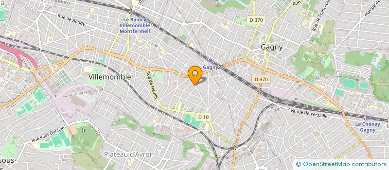 localisation de l'entreprise MADAME SABRINA PLUCHINO à VILLEMOMBLE