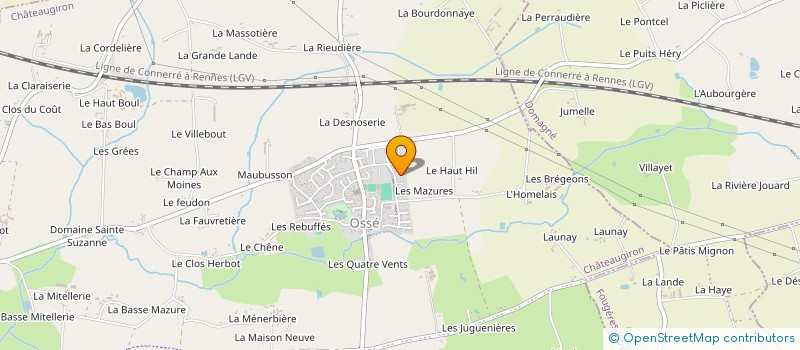 localisation de l'entreprise MADAME SABRINA POINTEL  CHATEAUGIRON