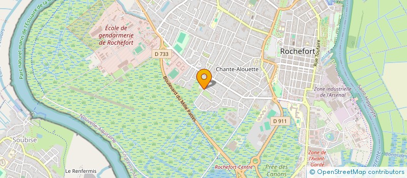 localisation de l'entreprise MADAME SABRINA POMMIER  ROCHEFORT