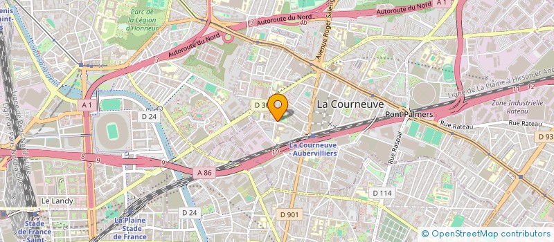 localisation de l'entreprise MADAME SABRINA POTINO à LA COURNEUVE