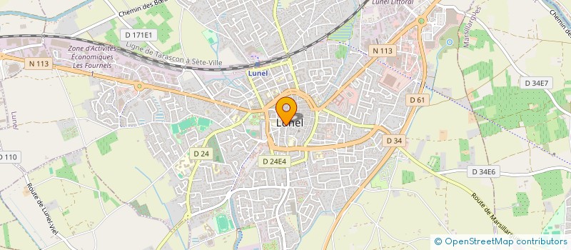 localisation de l'entreprise MADAME SABRINA POURCELOT  LUNEL