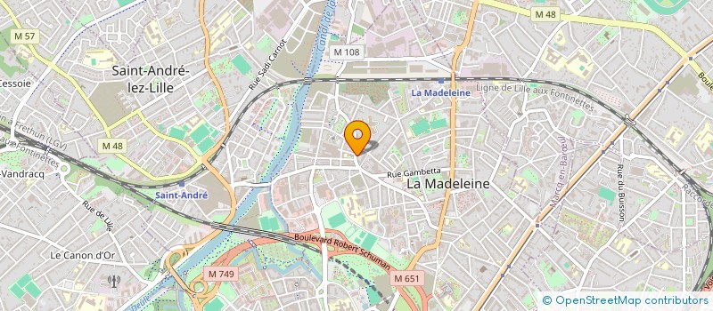 localisation de l'entreprise MADAME SABRINA POURE  LA MADELEINE