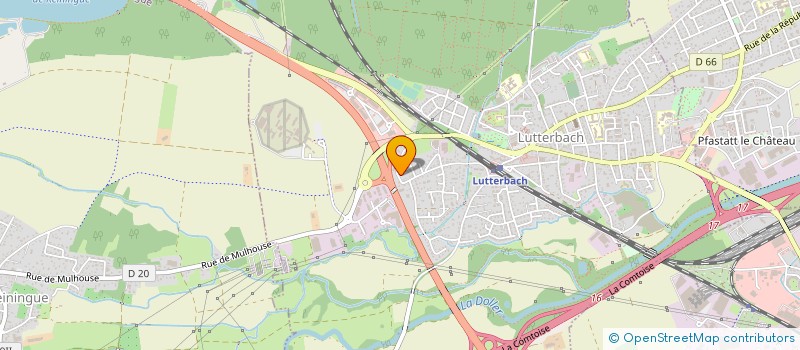 localisation de l'entreprise MADAME SABRINA PREISSIG  LUTTERBACH