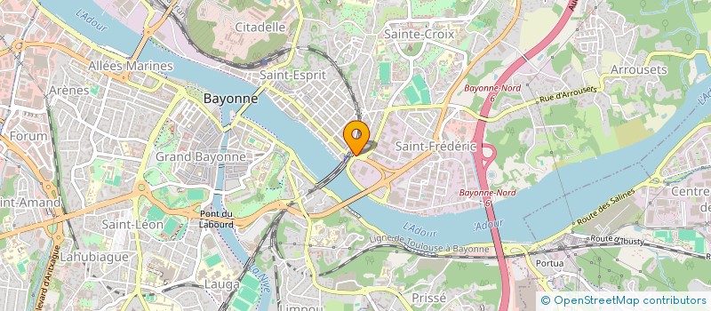 localisation de l'entreprise MADAME SABRINA PRIAT à BAYONNE