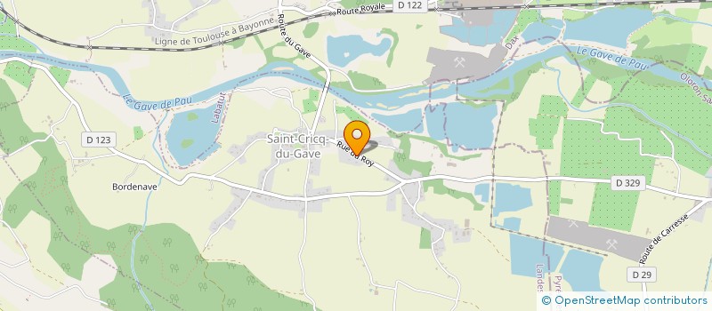 localisation de l'entreprise MADAME SABRINA PRIN  SAINT-CRICQ-DU-GAVE