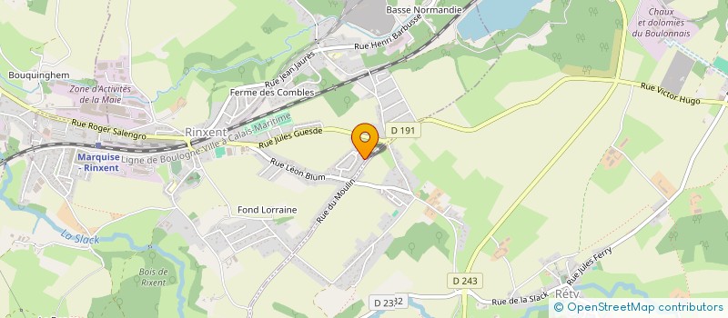 localisation de l'entreprise MADAME SABRINA PRUDHOMME  RINXENT