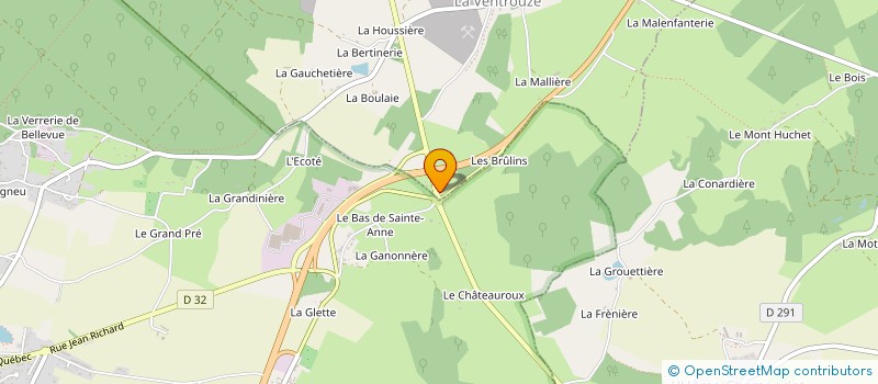 localisation de l'entreprise MADAME SABRINA PRUVOST à LA VENTROUZE