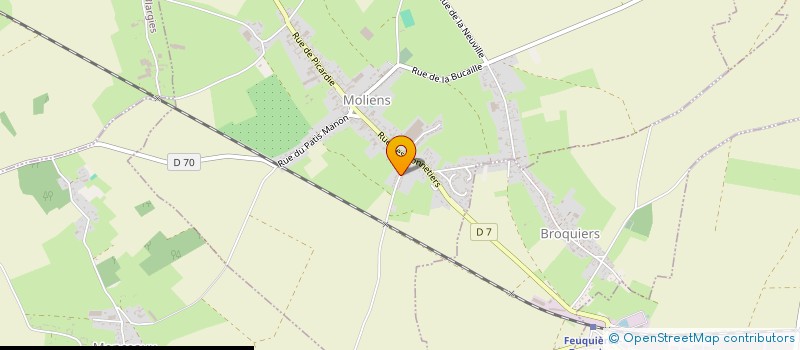 localisation de l'entreprise MADAME SABRINA QUENEHEN  MOLIENS