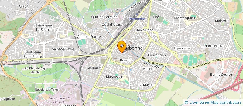 localisation de l'entreprise MADAME SABRINA QUINTY  NARBONNE