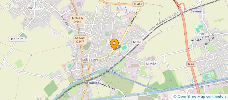 localisation de l'entreprise MADAME SABRINA RABAN  LA BASSEE