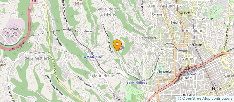 localisation de l'entreprise MADAME SABRINA RABU  NICE