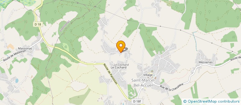 localisation de l'entreprise MADAME SABRINA RAFFIN  SAINT-MARCEL-BEL-ACCUEIL