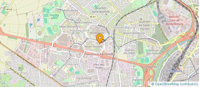 localisation de l'entreprise MADAME SABRINA RAGOUTON à STRASBOURG