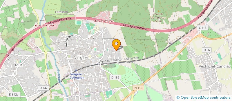 localisation de l'entreprise MADAME SABRINA REBOUL  VERGEZE