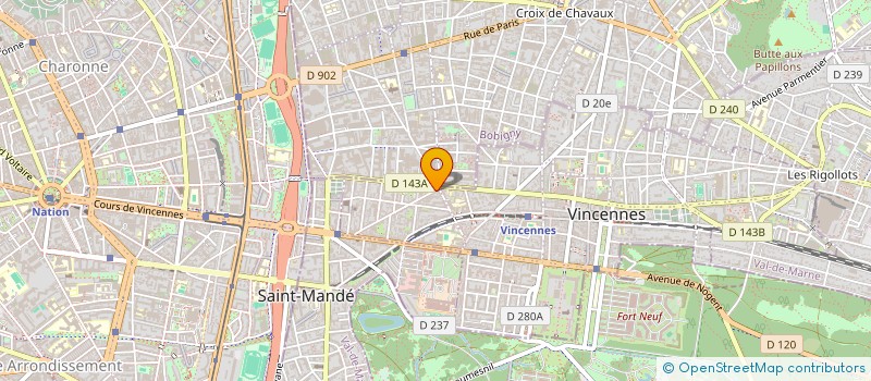 localisation de l'entreprise MADAME SABRINA REKOUANE à VINCENNES