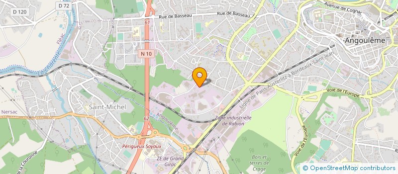 localisation de l'entreprise MADAME SABRINA RENARD à ANGOULEME