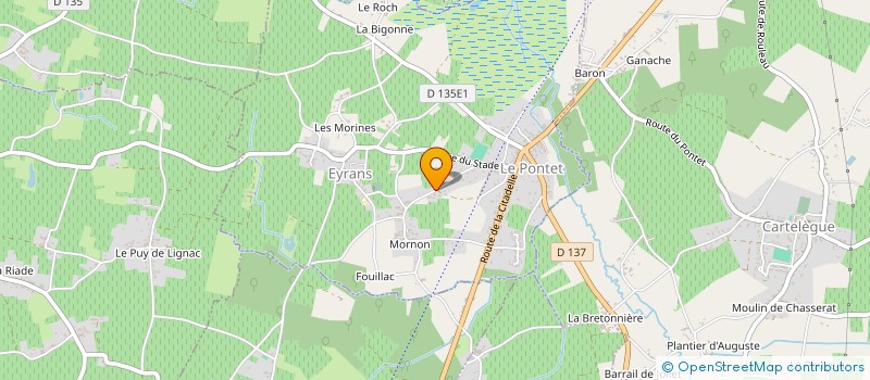 localisation de l'entreprise MADAME SABRINA RENAUDON  EYRANS