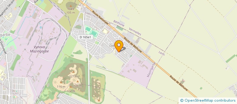 localisation de l'entreprise MADAME SABRINA RICHEZ  MAZINGARBE