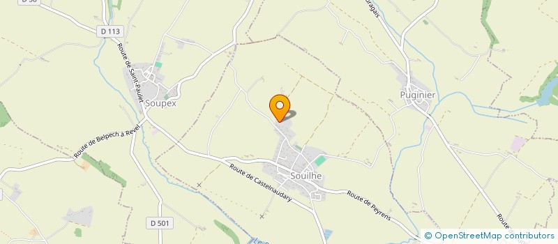 localisation de l'entreprise MADAME SABRINA ROQUES  SOUILHE