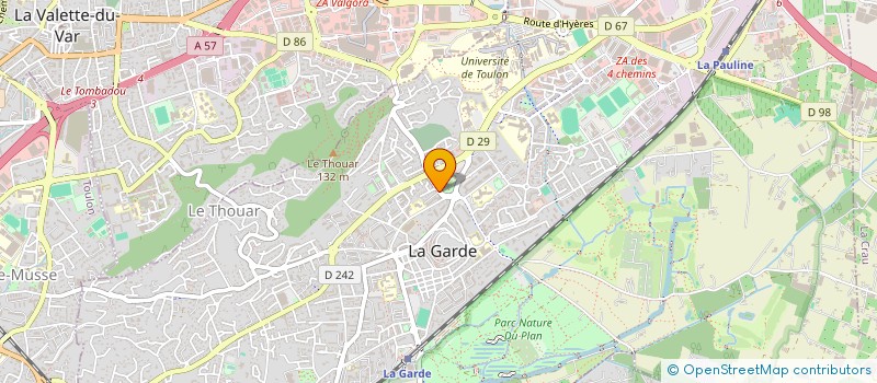 localisation de l'entreprise MADAME SABRINA ROSSI-AMOUROUX à LA GARDE