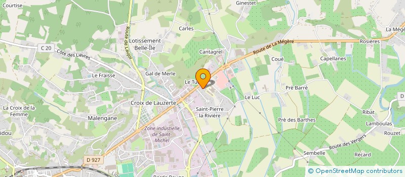 localisation de l'entreprise MADAME SABRINA ROUSSOULIERES  MOISSAC