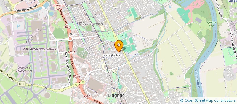 localisation de l'entreprise MADAME SABRINA ROUX  BLAGNAC