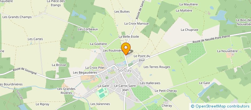 localisation de l'entreprise MADAME SABRINA ROY  SONZAY