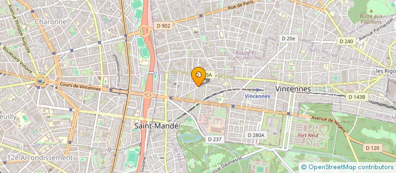 localisation de l'entreprise MADAME SABRINA ROY à VINCENNES