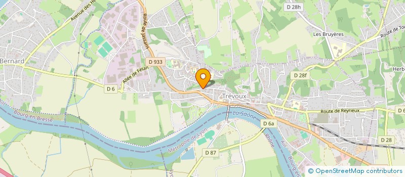 localisation de l'entreprise MADAME SABRINA RUELLE à TREVOUX