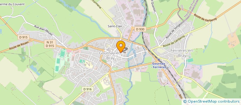 localisation de l'entreprise MADAME SABRINA SAINT-MAXENT à GOURNAY-EN-BRAY