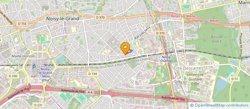 localisation de l'entreprise MADAME SABRINA SEDRATI  NOISY-LE-GRAND