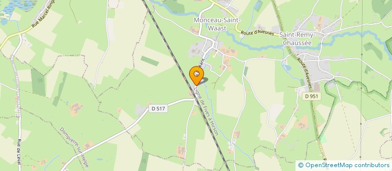 localisation de l'entreprise MADAME SABRINA SERPILLON  MONCEAU-SAINT-WAAST