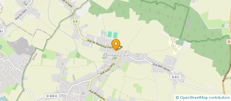 localisation de l'entreprise MADAME SABRINA SIX  RAIMBEAUCOURT