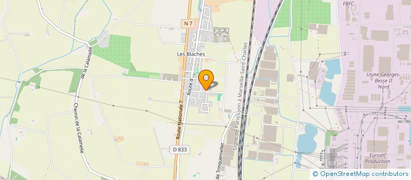 localisation de l'entreprise MADAME SABRINA SOCHOR  PIERRELATTE