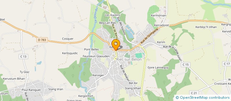 localisation de l'entreprise MADAME SABRINA STEPHAN  RIEC-SUR-BELON