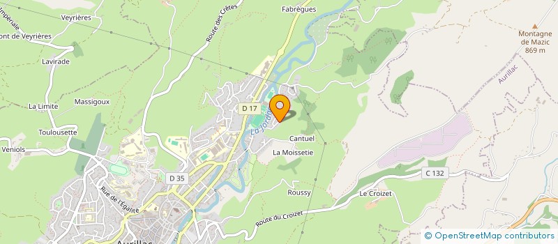 localisation de l'entreprise MADAME SABRINA SYORD à AURILLAC