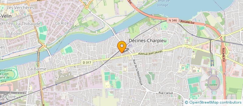 localisation de l'entreprise MADAME SABRINA TAHRI  DECINES-CHARPIEU