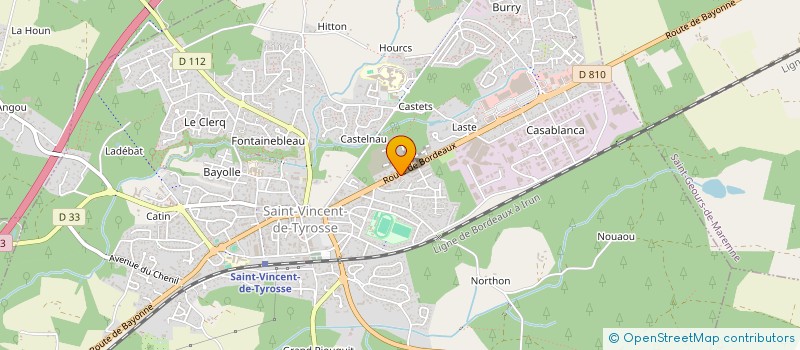 localisation de l'entreprise MADAME SABRINA THEBAULT  SAINT-VINCENT-DE-TYROSSE